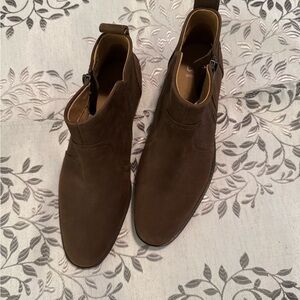 Ugg suede brown leather ankle boots - size 8